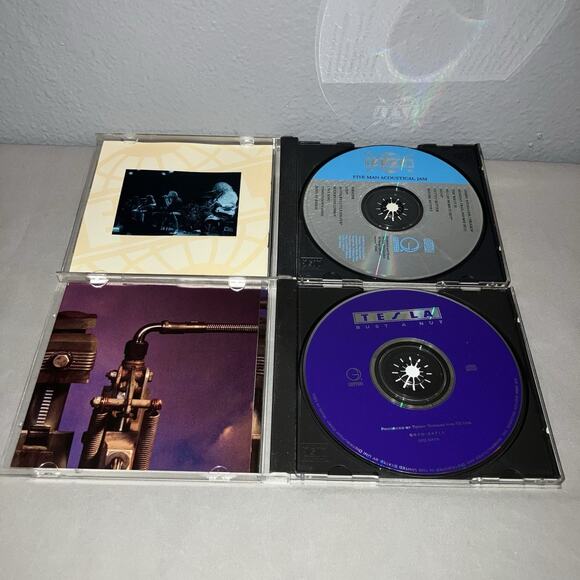 Cd Used Tesla Five 5 Man Acoustical Jam Live Recording / Bust A Nut Album Record - Picture 3 of 4